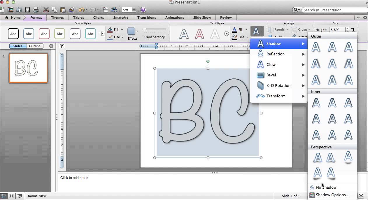 How to make letters thicker in word